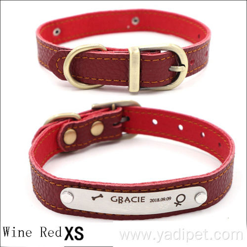 wholesale pet supplies leather collar hot